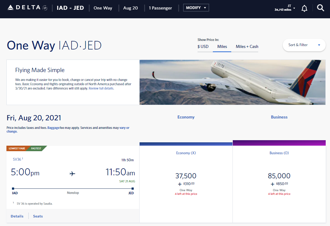 You might want to book Saudia awards through Delta instead of Etihad Guest