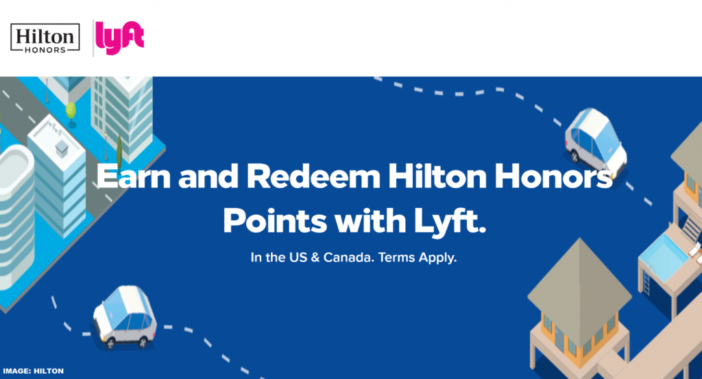bonus Hilton points with Lyft promotion
