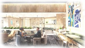 Capital One new airport lounge rendering