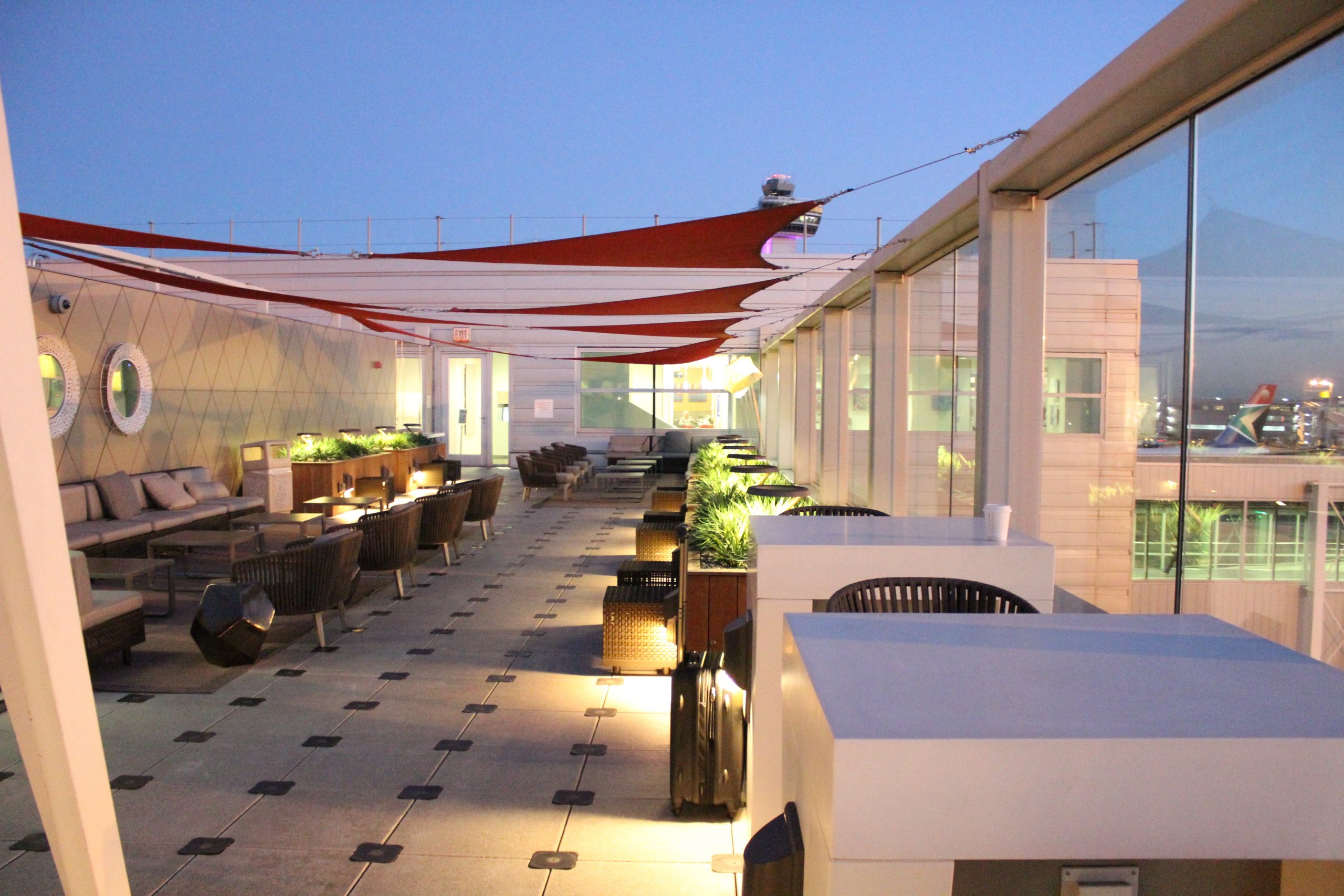 The Sky Deck at the Delta SkyClub at New York-JFK