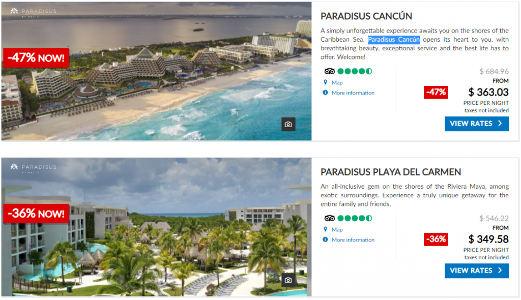 Melia Cancun Hotels
