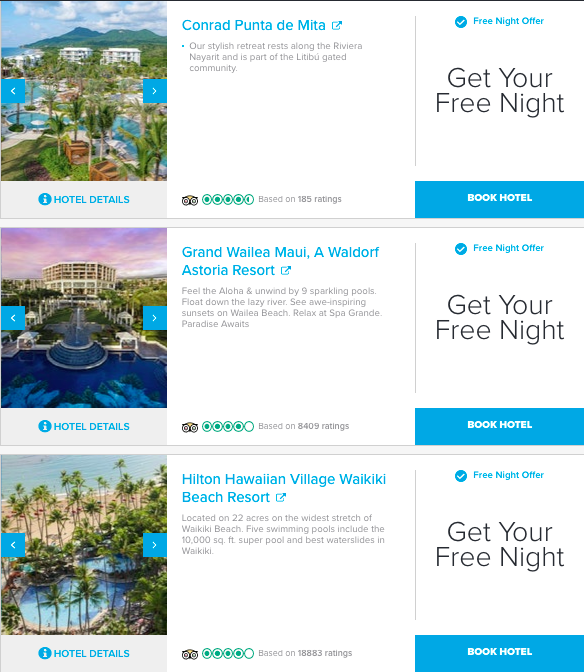 Hilton Free Night Promotion in the Caribbean Hawaii Hilton Free Night Promotion in the Caribbean Hawaii