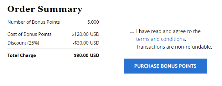 buy as few as 5,000 World of Hyatt points at the best rate
