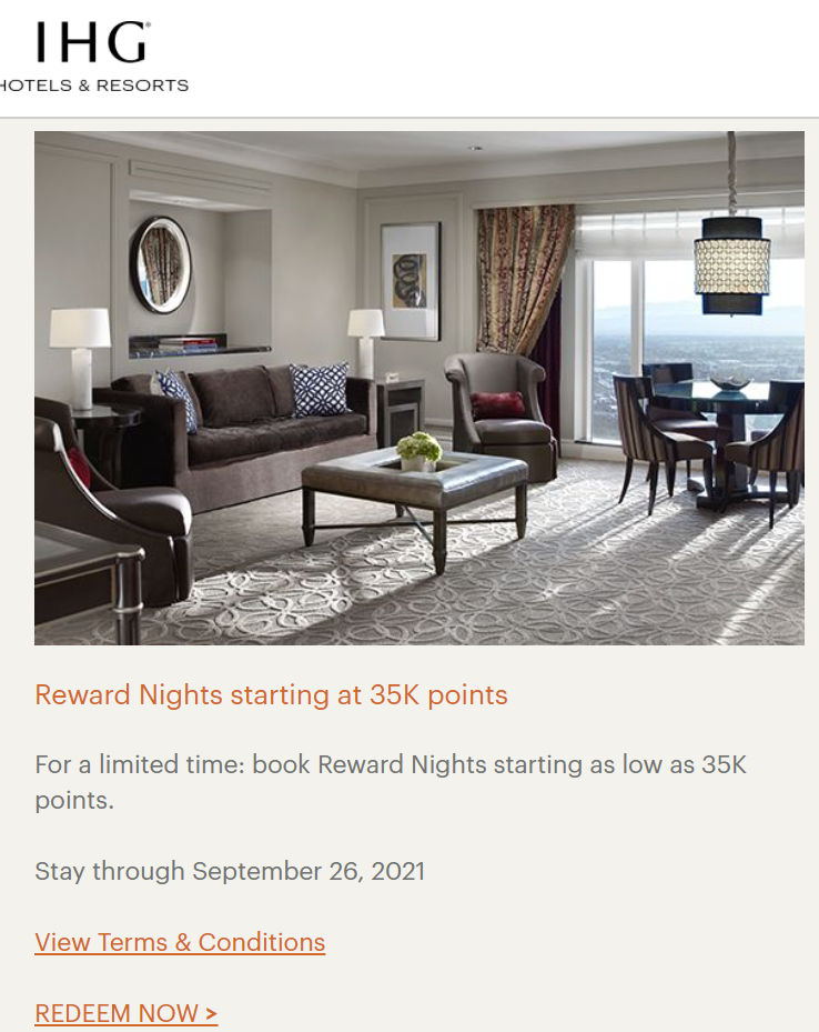 Intercontinental in Las Vegas Promo