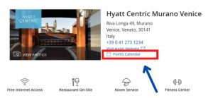 how to find Hyatt award calendar