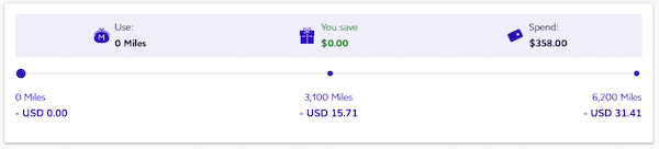 Flying Blue Miles + Cash example