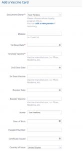 Digitally store your vaccine card and other travel documents on AwardWallet.