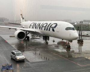 Finnair A350 parked at Helsinki airport