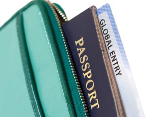 Image of US passport and Global Entry card. Global Entry is included with NEXUS, the fee for which some Chase credit cards will reimburse.