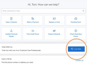 Using the chat feature, seen here