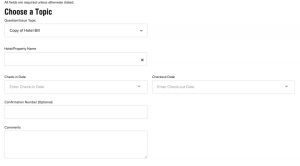 Contact form for Marriott in case you need to dispute award surcharges