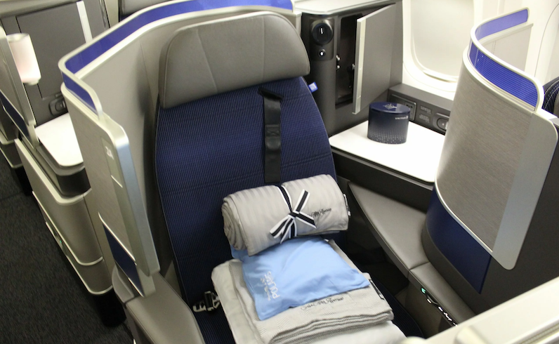 Pros and Cons of Citi Premier include redemptions on premium seats like this one from United Airlines