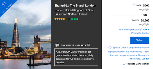 Example of a promotion offer in London