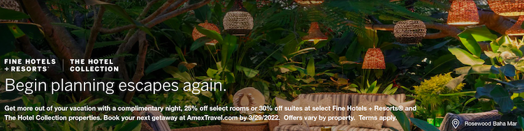 Header image for mystery bonus promotion for Fine Hotels & Resorts and The Hotel Collection