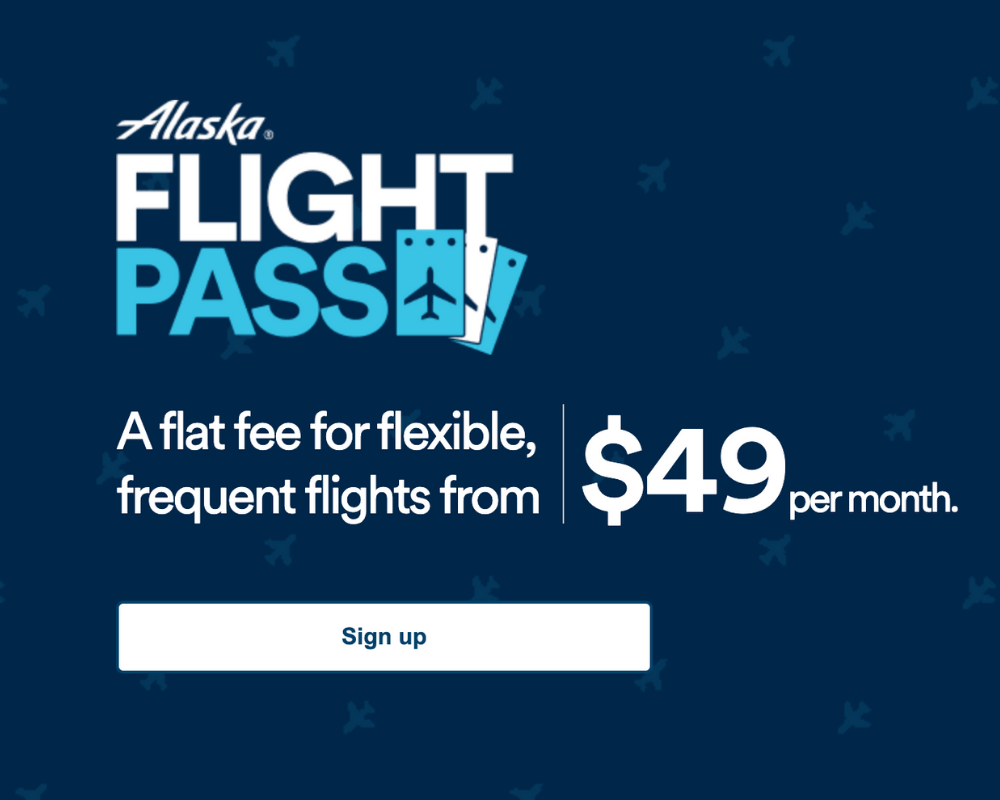 Alaska Airlines Introduces "Flight Pass" Subscription Travel Program