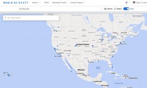 World of Hyatt properties participating in the award discount