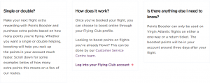 Virgin Atlantic Points Booster explainer