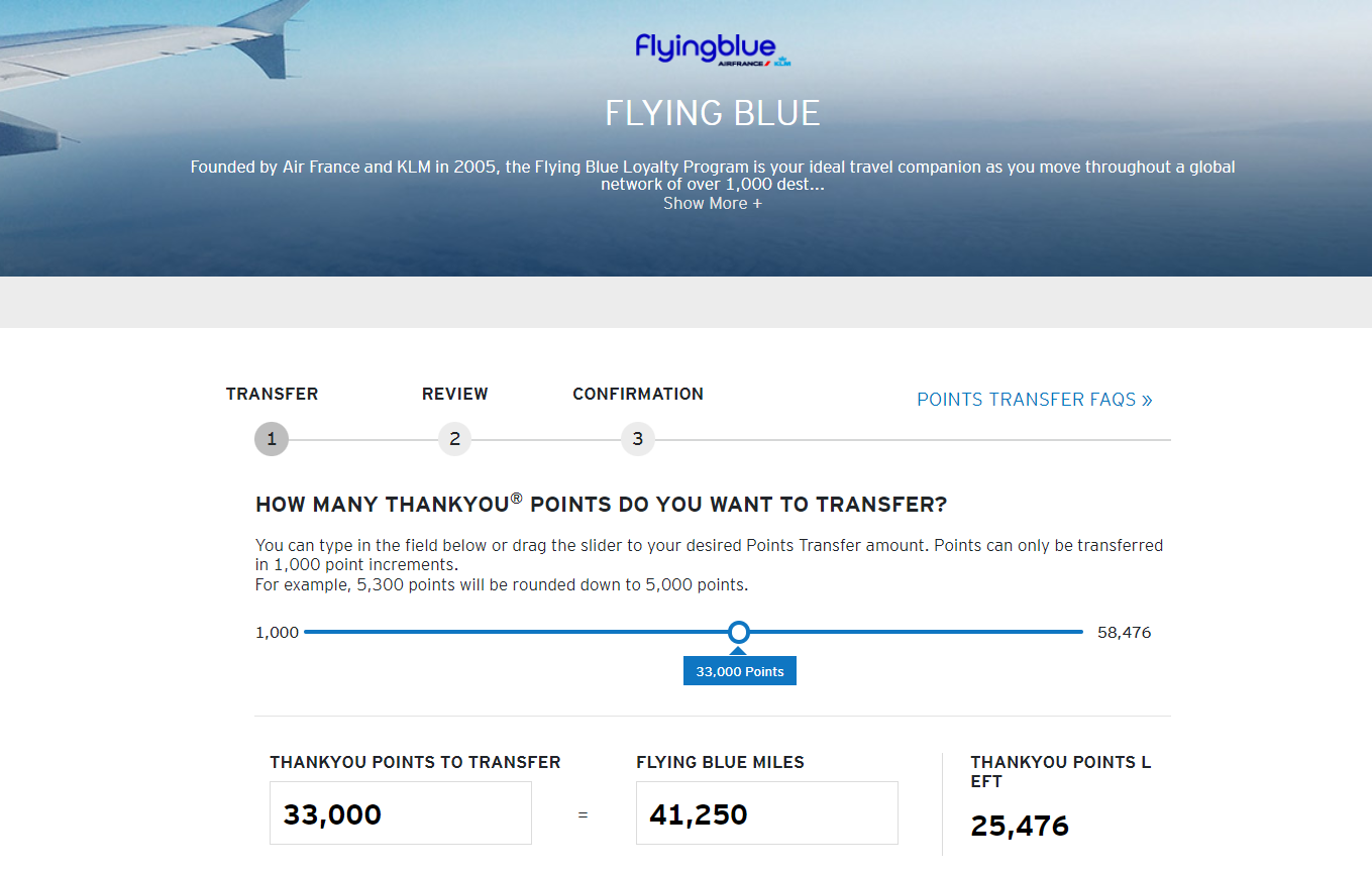 25 Citi ThankYou Transfer Bonus to Flying Blue