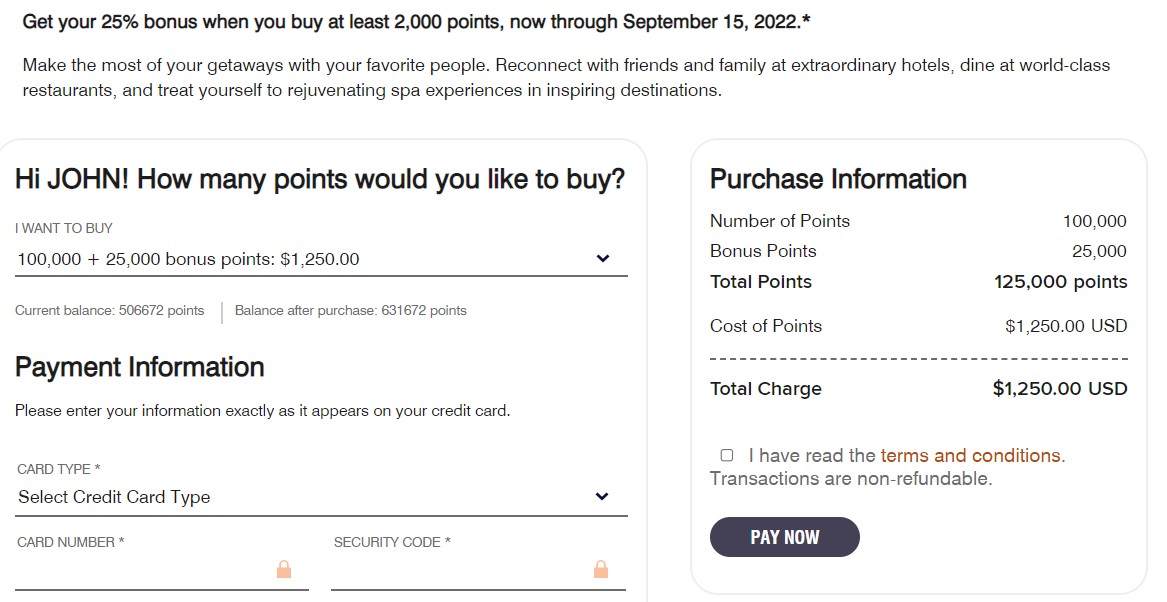 Buy Marriott Points With up to a 25 Bonus (1¢ each) AwardWallet Blog