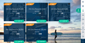 Daily Getaways packages for IHG points
