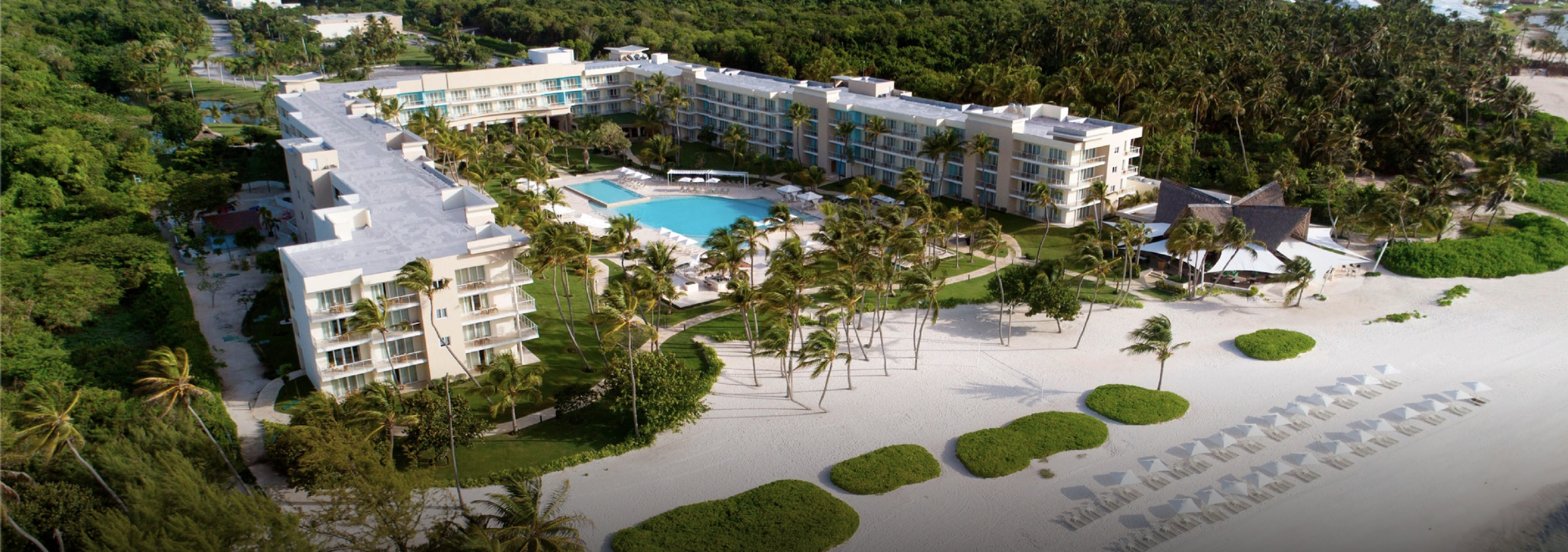 Aerial shot of the The Westin Puntacana Resort & Club