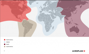 Aeroplan award chart regions