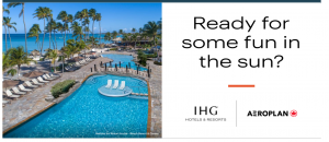 IHG Aeroplan bonus points promotion banner