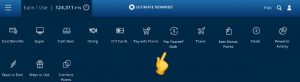select Pay Yourself Back from the Chase Ultimate Rewards top menu