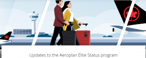 Aeroplan elite status program changes banner