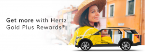 Hertz Gold Rewards banner