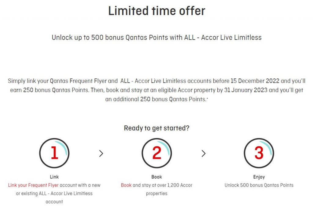 Qantas Points with Accor Stays Promo