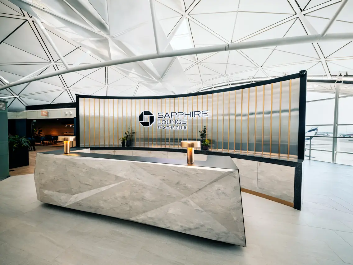 Chase Sapphire Lounge by The Club Hong Kong Airport Club Entrance