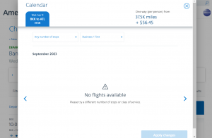no AAdvantage award availability on Japan Airlines and Cathay Pacific