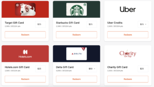 Brex gift card point redemption options