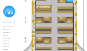 Etihad Apartments seat map Aerolopa