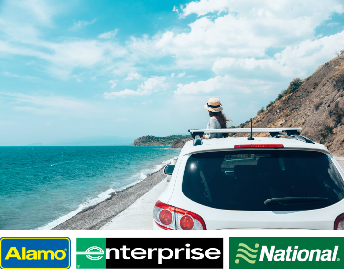 banner for Hilton Honors rental car arrangements.