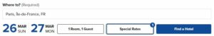 Hilton Honors award search online - location of option to use points