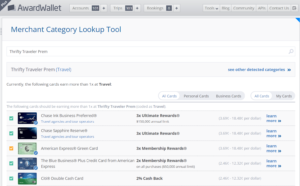 Thrifty Traveler Premium Merchant Category Code