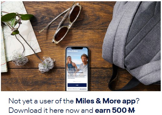Miles and More App Bonus Points