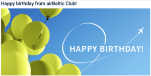 airBaltic birth perks banner