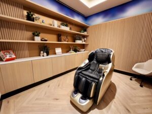 Chase Sapphire Lounge Boston massage chair