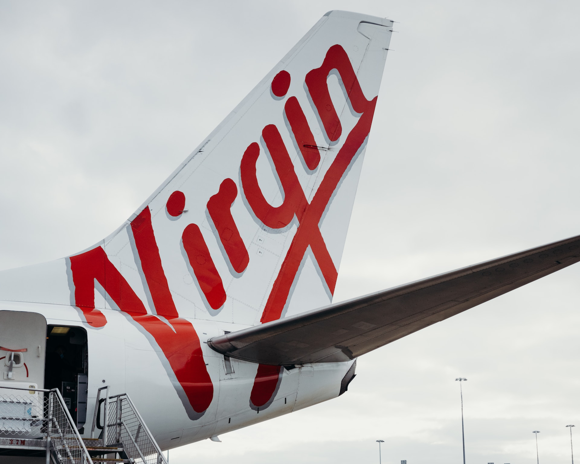 Virgin Australia airplane tail fin