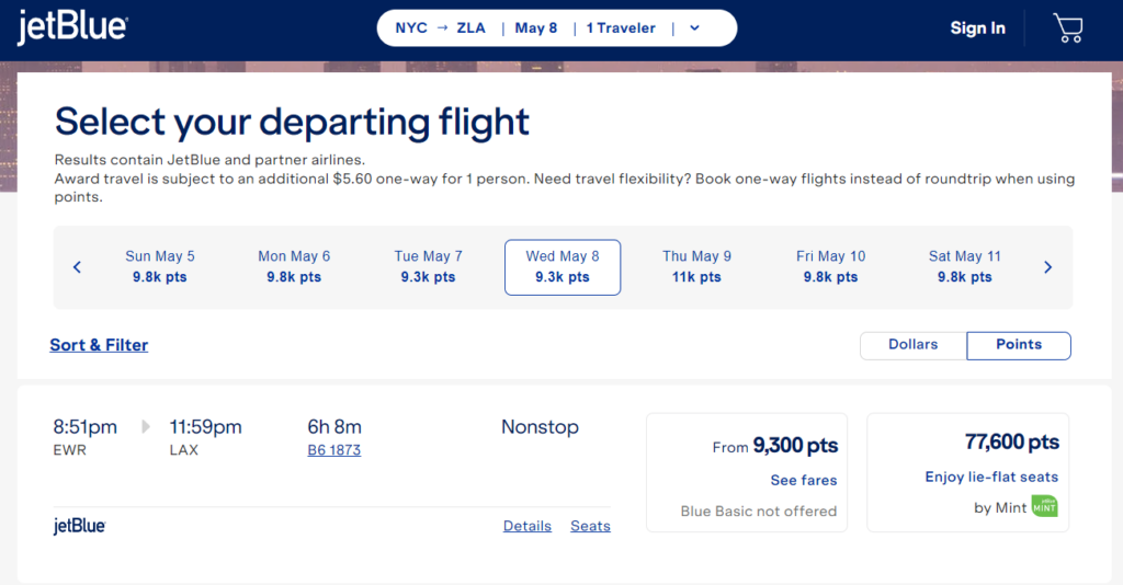 JetBlue Flash Sale for 20 Off Award Bookings AwardWallet Blog