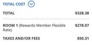 Total cash rate for Grand Canyon