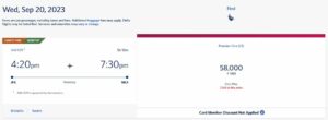 Comparing SkyMiles Award to Upgrade with Points Cost