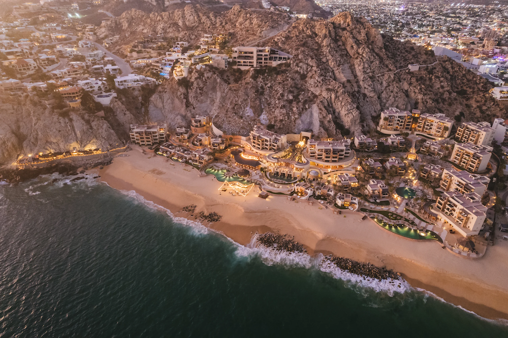 aerial view of Waldorf Astoria Los Cabos Pedregal in Mexico
