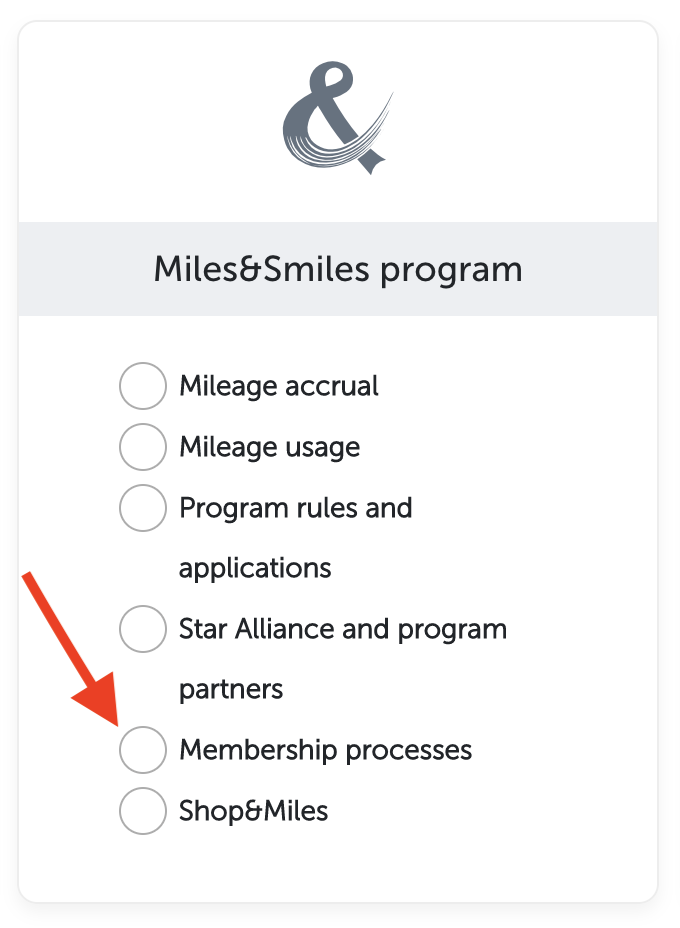 screenshot of options when submitting feedback to Turkish Airlines