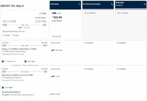 Reach Further Using Partner Award Flights - United miles example for flights to Seychelles including travel on Ethiopian Airlines