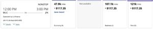 United Airlines new award pricing for Lufthansa non-stop flights Munich to New York-JFK