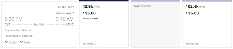 United Airlines new award pricing after award chart changes show better prices on partner flights to Europe with Lufthansa
